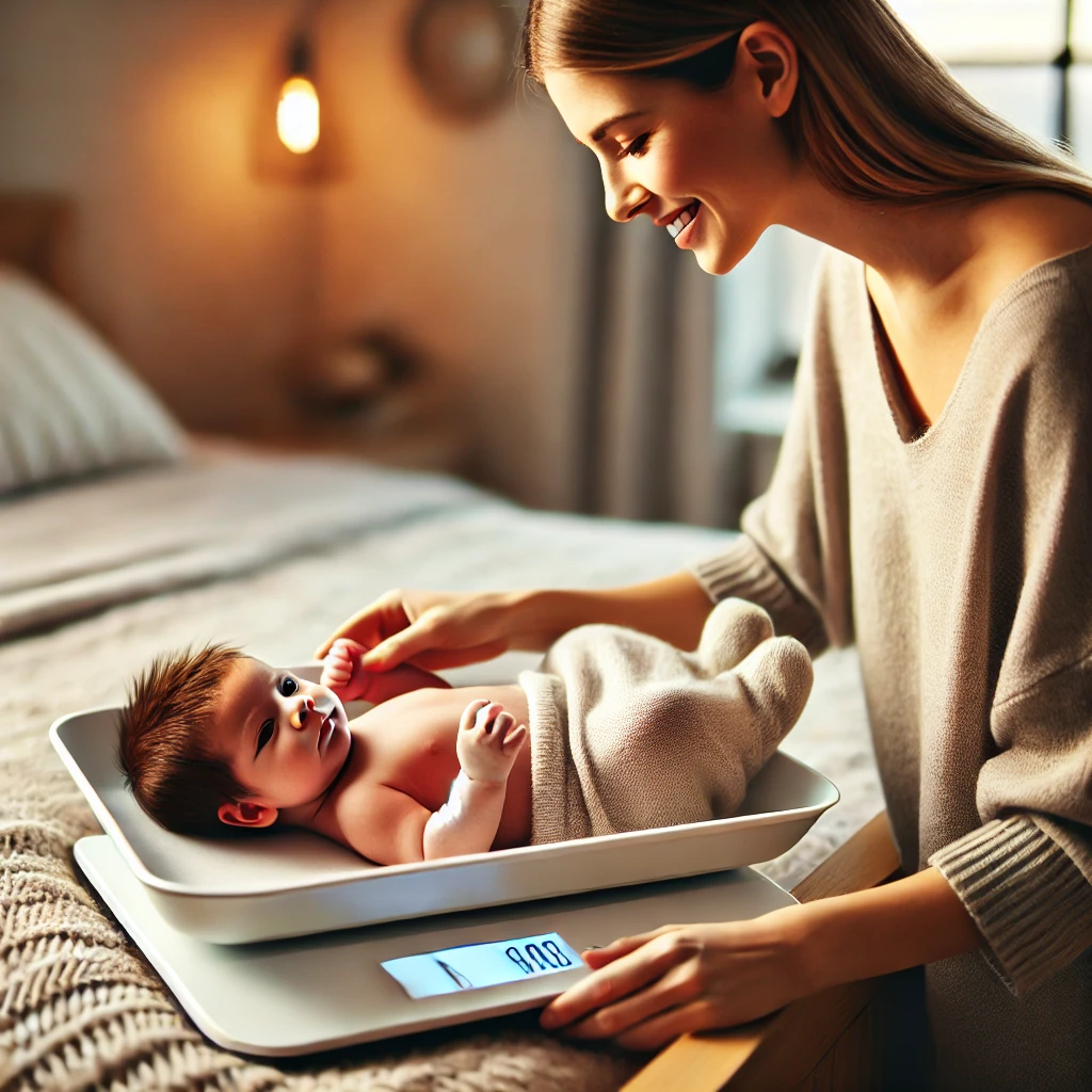 Keep track of your child's development and growth with a baby scale?